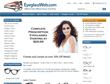 Tablet Screenshot of eyeglassweb.com